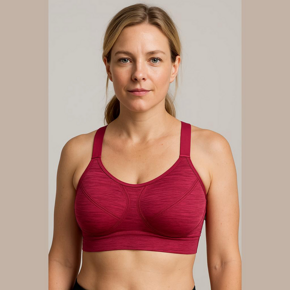 Spalding Other - Spalding Pink Heathered Sports Bra M/M